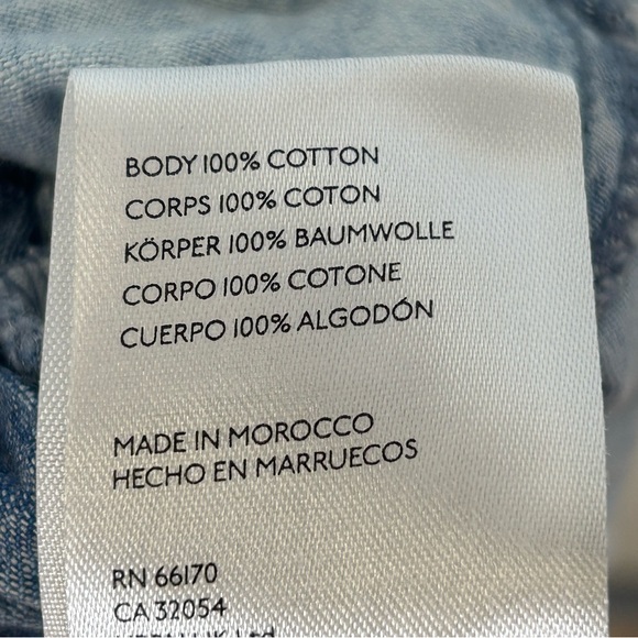 Free People We The Free Womens S Denim Romper Cotton Pockets Snap Buttons Boho - Picture 14 of 14